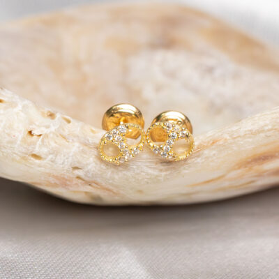 TOPITOS GUCCI CON PEDRERIA ORO 18K