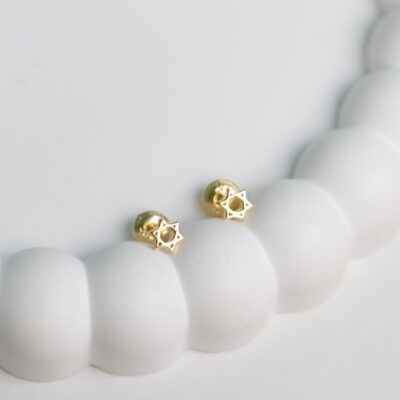 TOPITOS ESTRELLA DE DAVID ORO 18K